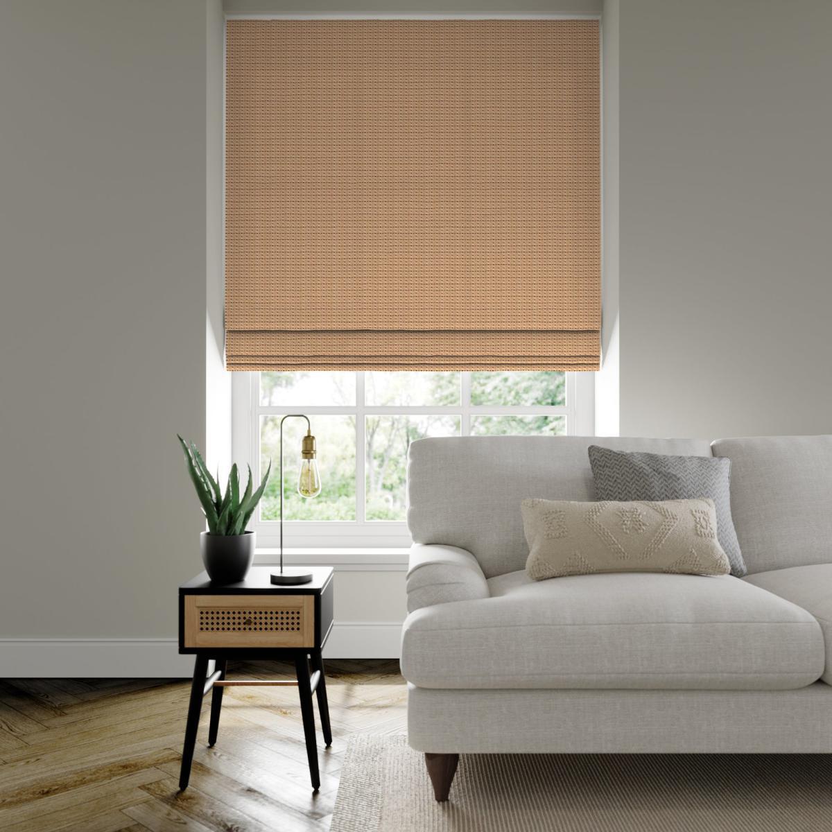 Avon Made to Measure Roman Blind Avon Chenille Terracotta – image 2