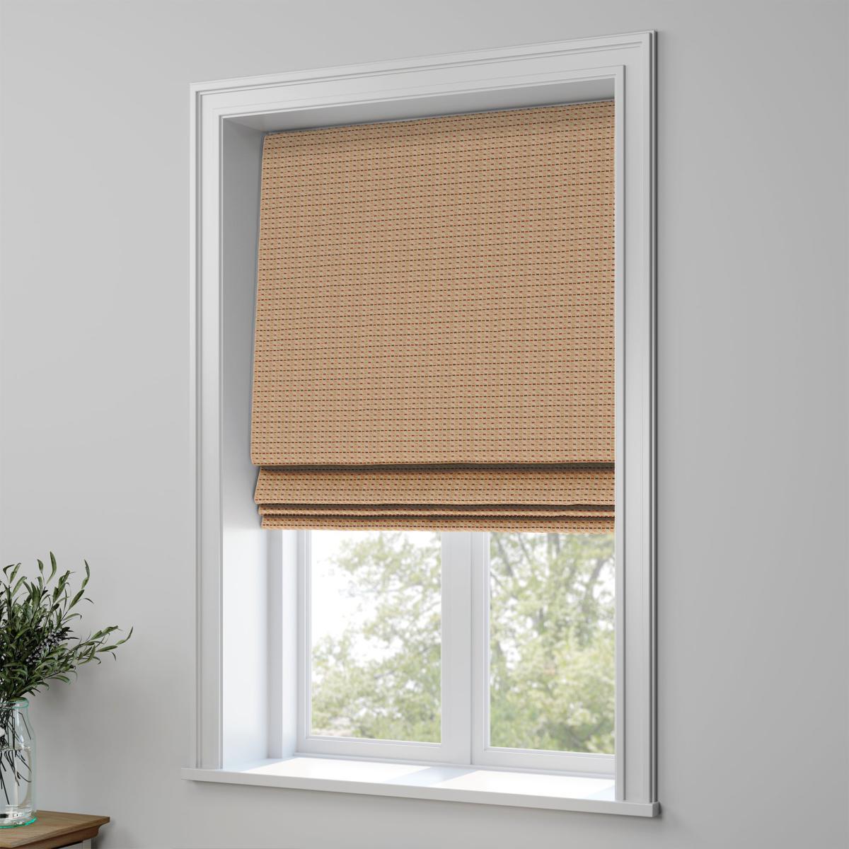 Avon Made to Measure Roman Blind Avon Chenille Terracotta – image 1