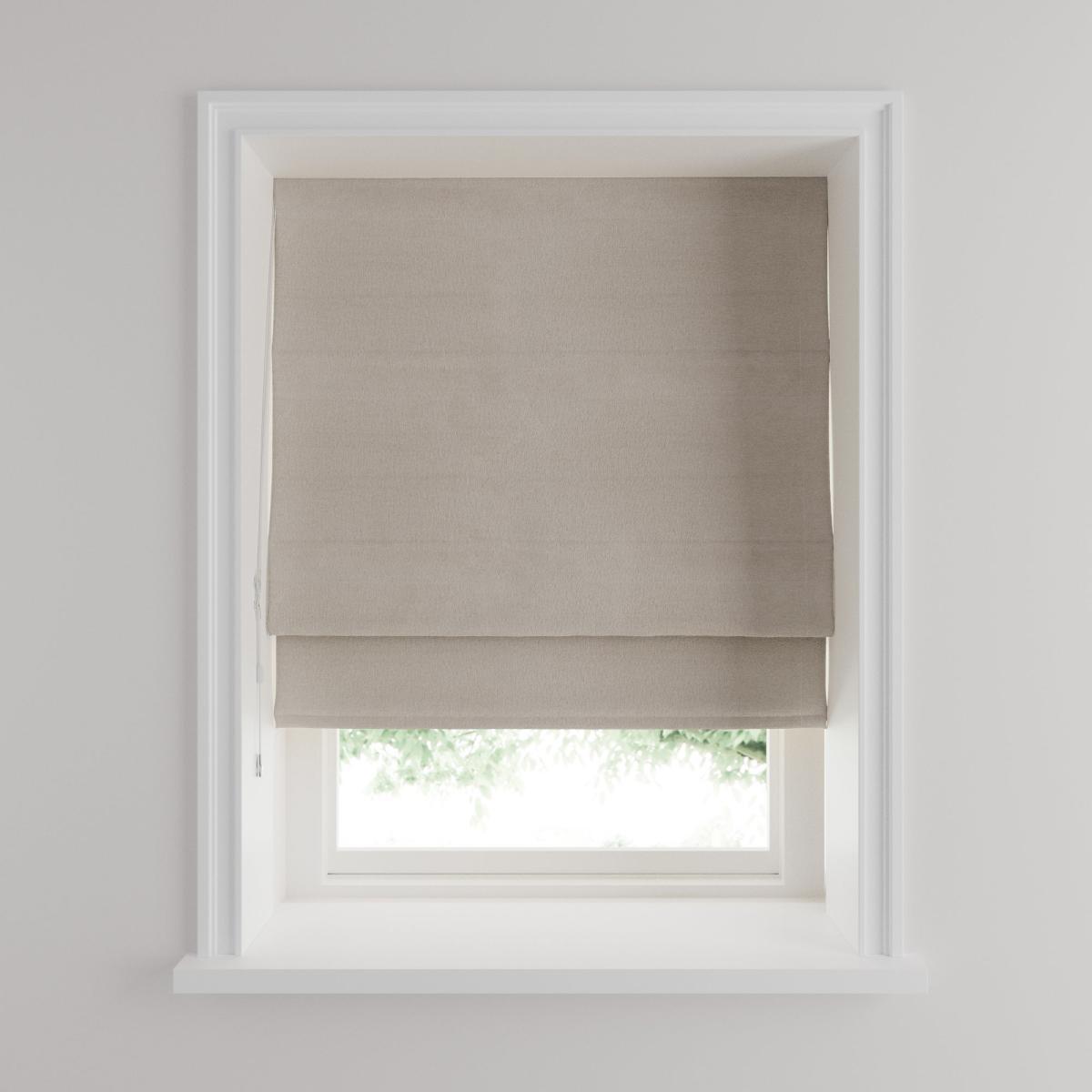 Luna Pebble Blackout Roman Blind Brown – image 1