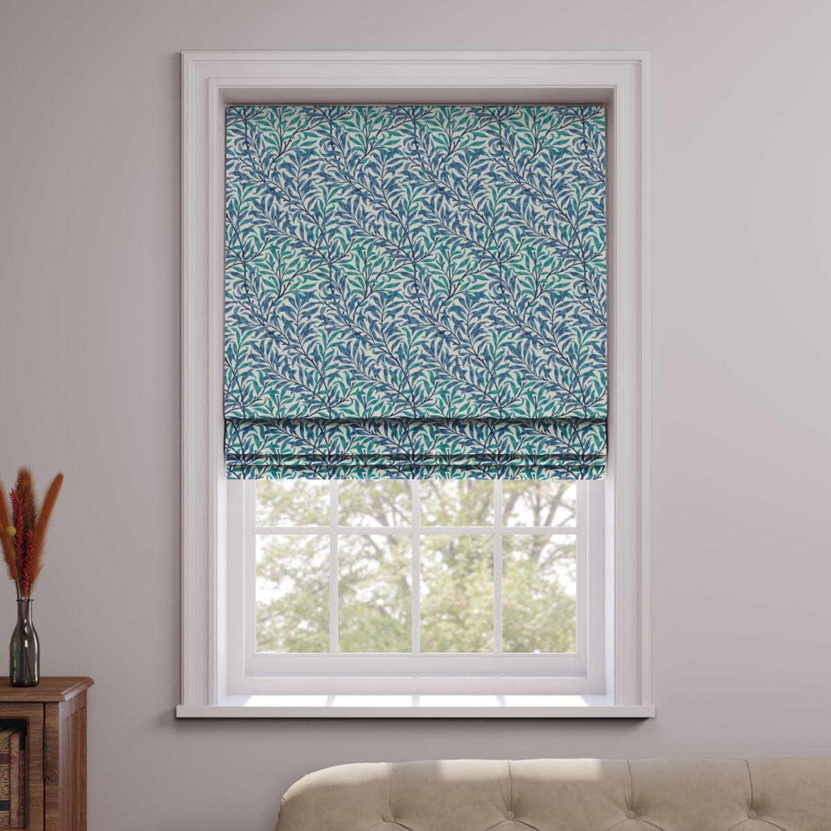 William Morris At Home Willow Bough Made To Measure Roman Blind Willow Bough Ink – image 3