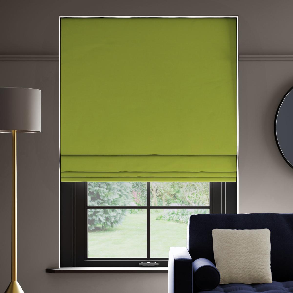 Panama Cotton Made to Measure Roman Blind Panama Mint – image 2