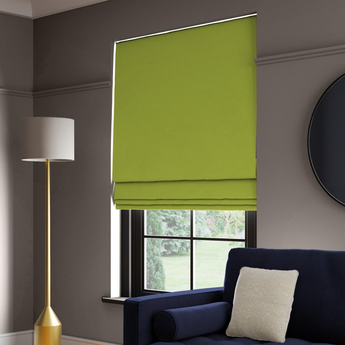 Panama Cotton Made to Measure Roman Blind Panama Mint – image 1