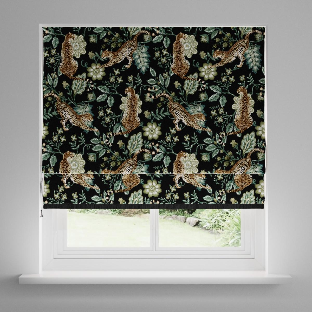 Paradise Cheetah Green Roman Blind Green – image 3