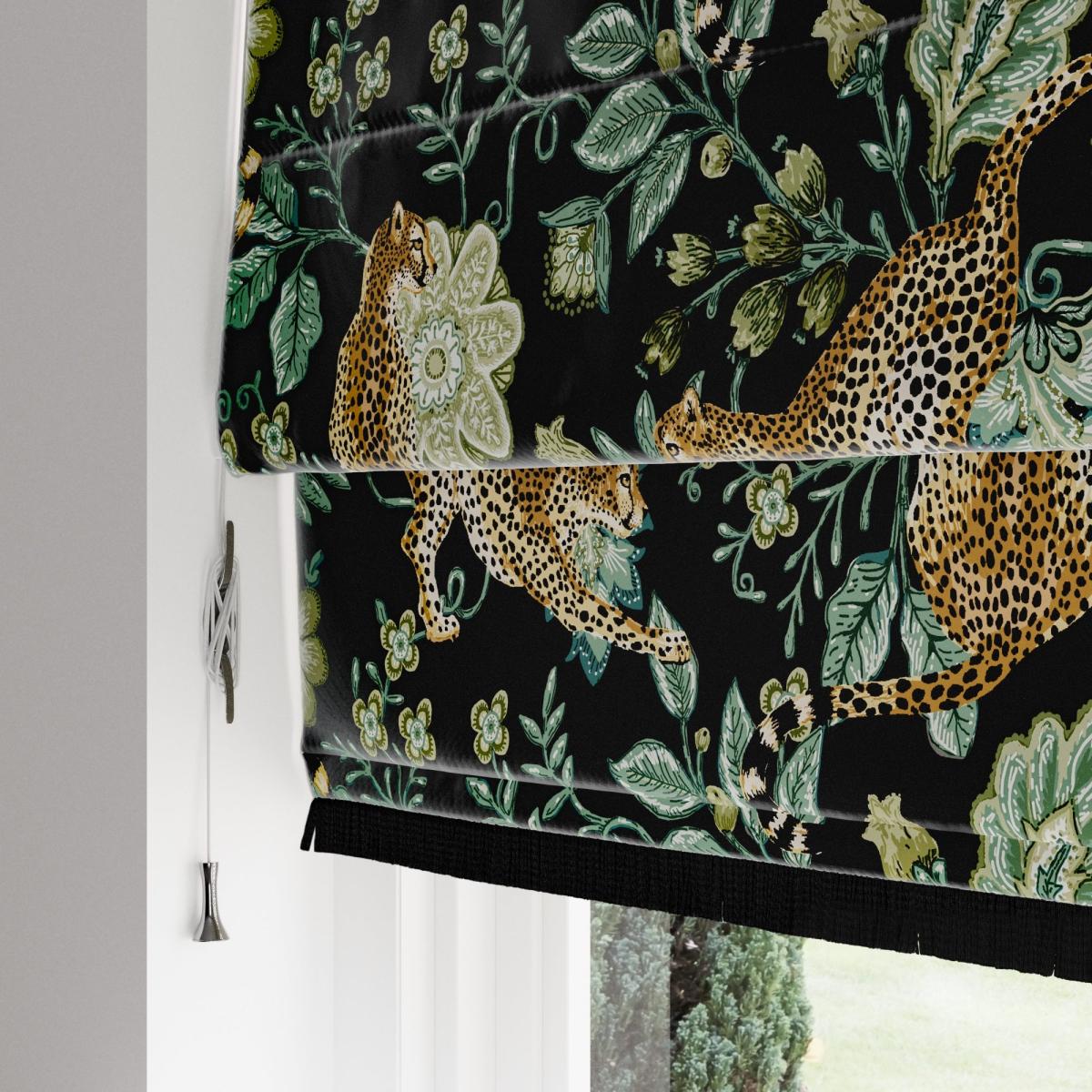 Paradise Cheetah Green Roman Blind Green – image 4