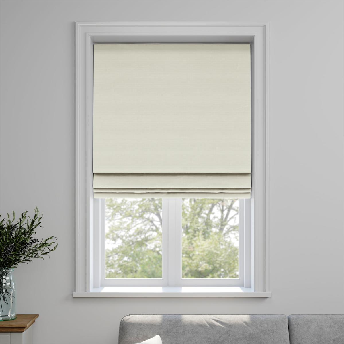Waffle Made to Measure Roman Blind Waffle White – image 3