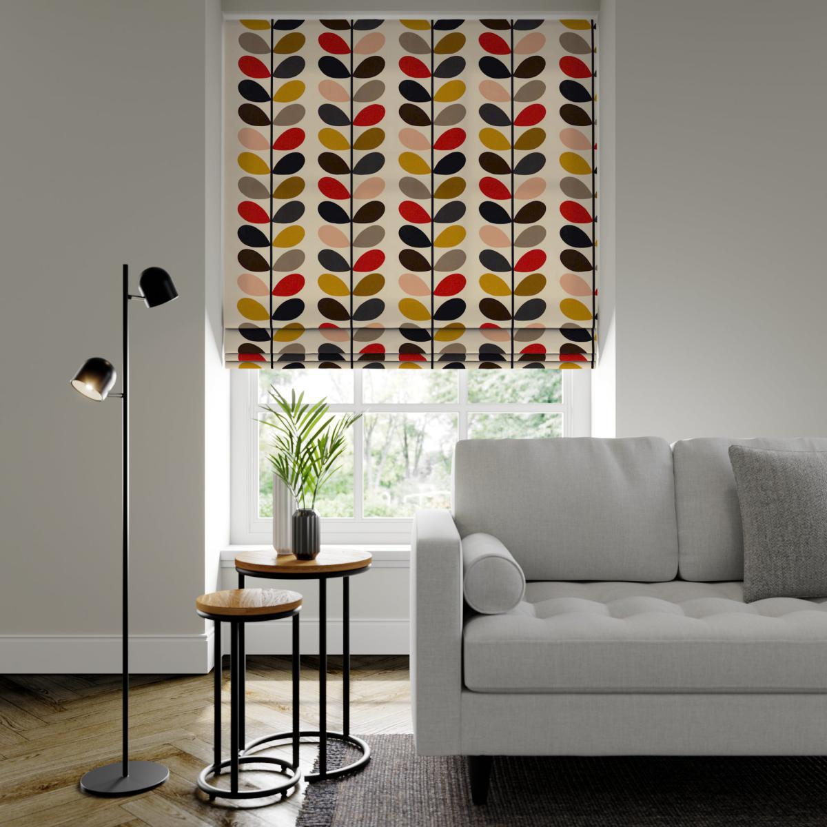 Orla Kiely Multi Stem Made to Measure Roman Blind Orla Kiely Multi Stem Tomato – image 2
