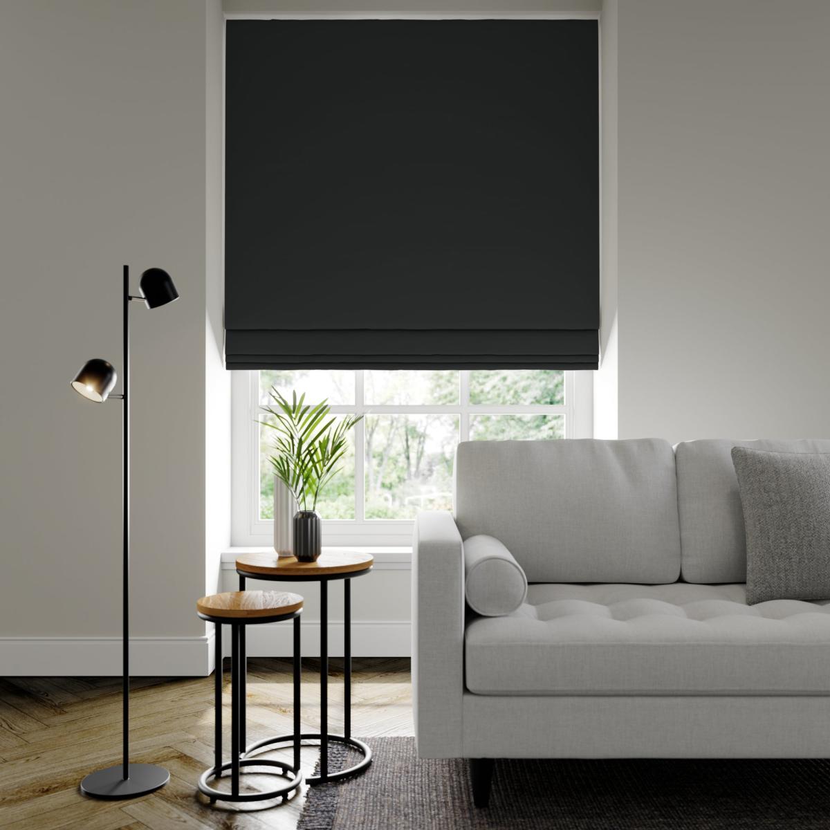 Savanna Made to Measure Fire Retardant Roman Blind Savanna Sapphire – image 1