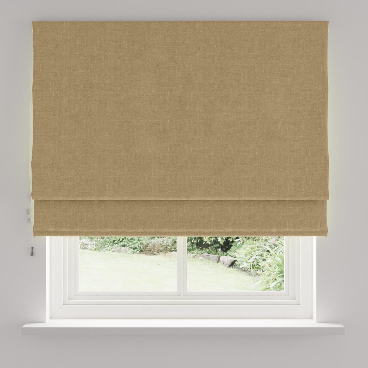 Linen Look Dark Sand Blackout Roller Blind Sand – image 3