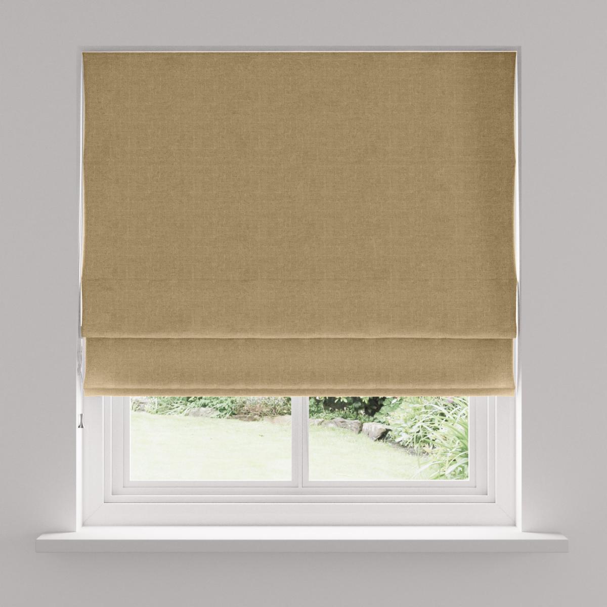 Linen Look Dark Sand Blackout Roller Blind Sand – image 1