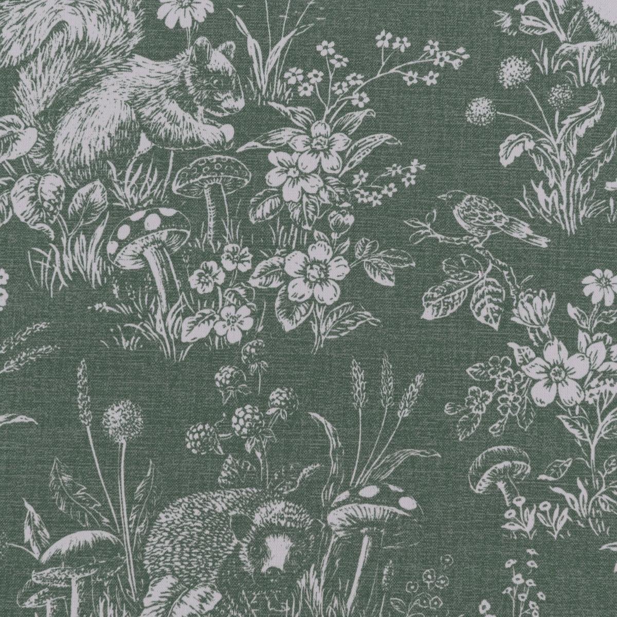 Fungi Forest Blackout Roman Blind Green – image 2