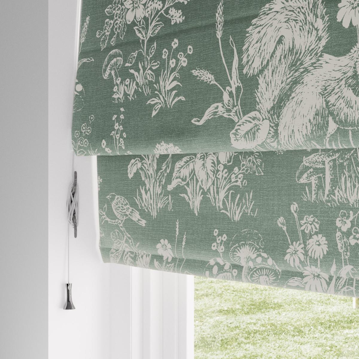 Fungi Forest Blackout Roman Blind Green – image 5