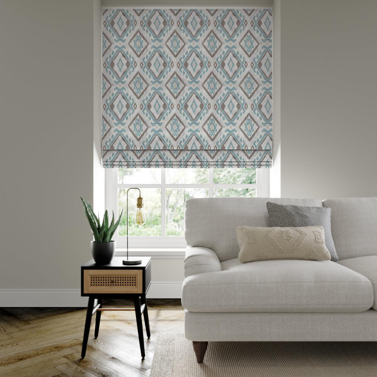 Ponza Made to Measure Roman Blind Ponza Duck Egg – image 3