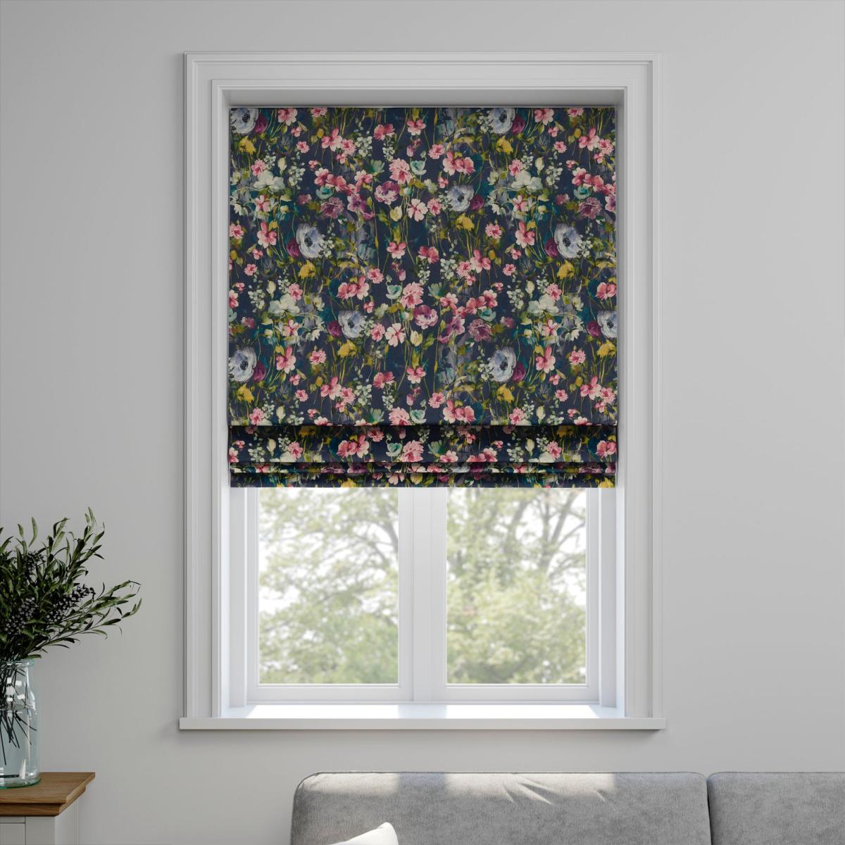 Wild Meadow Linen Made to Measure Roman Blind Wild Meadow Linen Multi – image 3