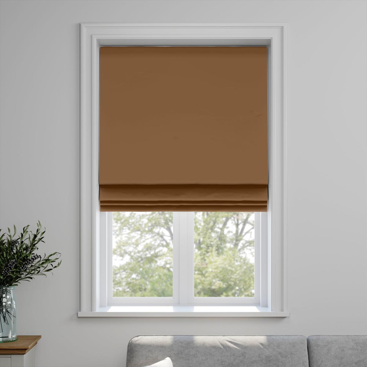 Savanna Made to Measure Fire Retardant Roman Blind Savanna Tan – image 3