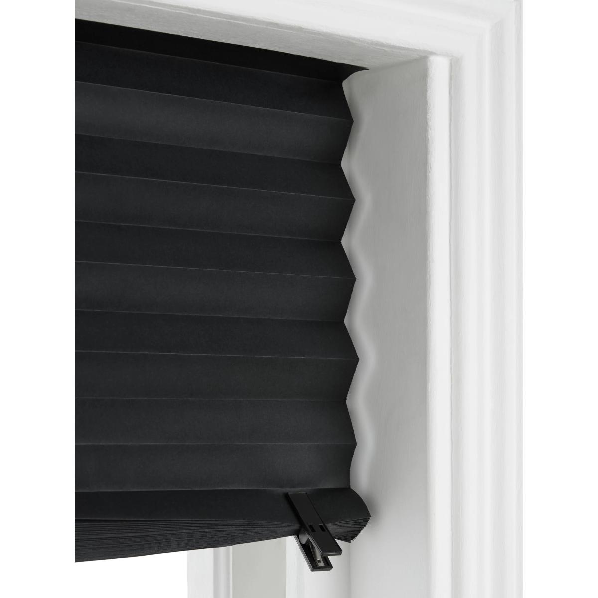 ANYDAY John Lewis & Partners Temporary Pleated Blackout Blind, Black – image 4