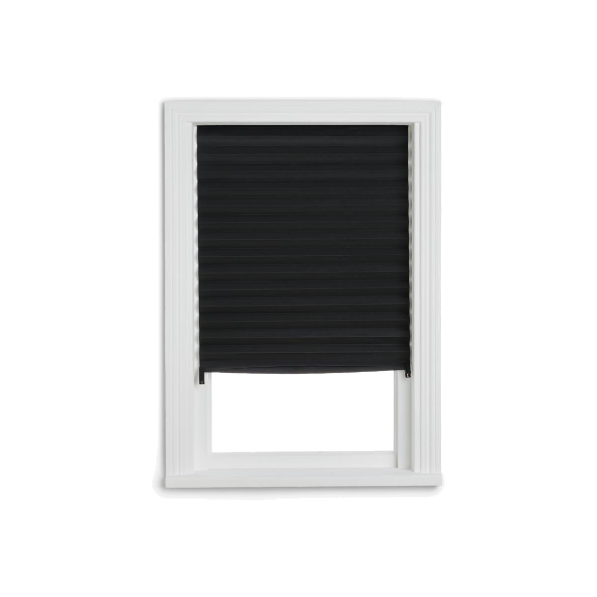 ANYDAY John Lewis & Partners Temporary Pleated Blackout Blind, Black – image 1