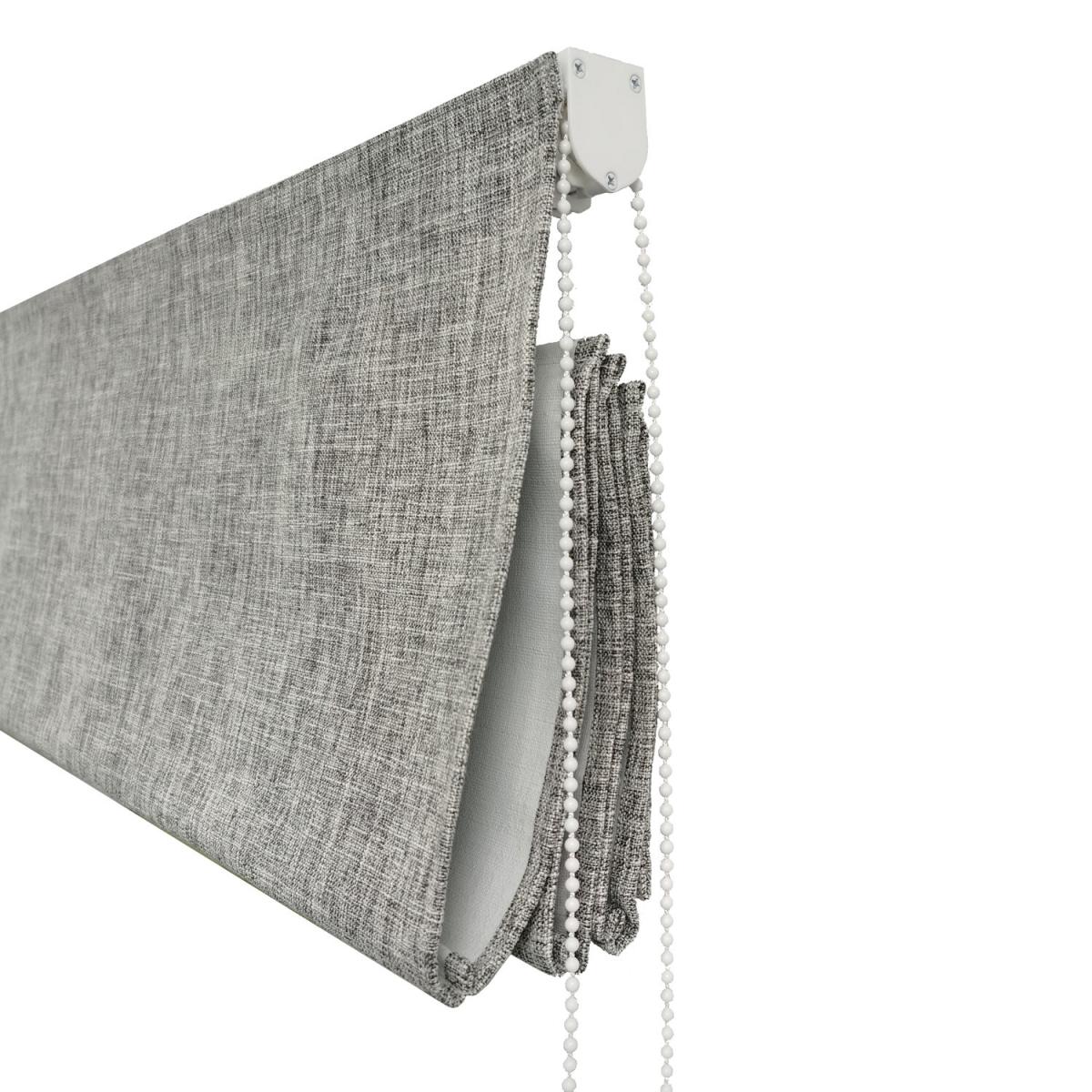 Roman Matte Velvet Blackout Blind - Grey – image 12