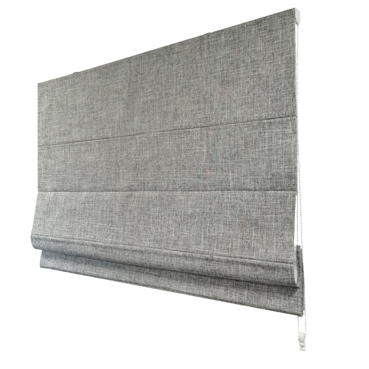 Roman Matte Velvet Blackout Blind - Grey – image 16