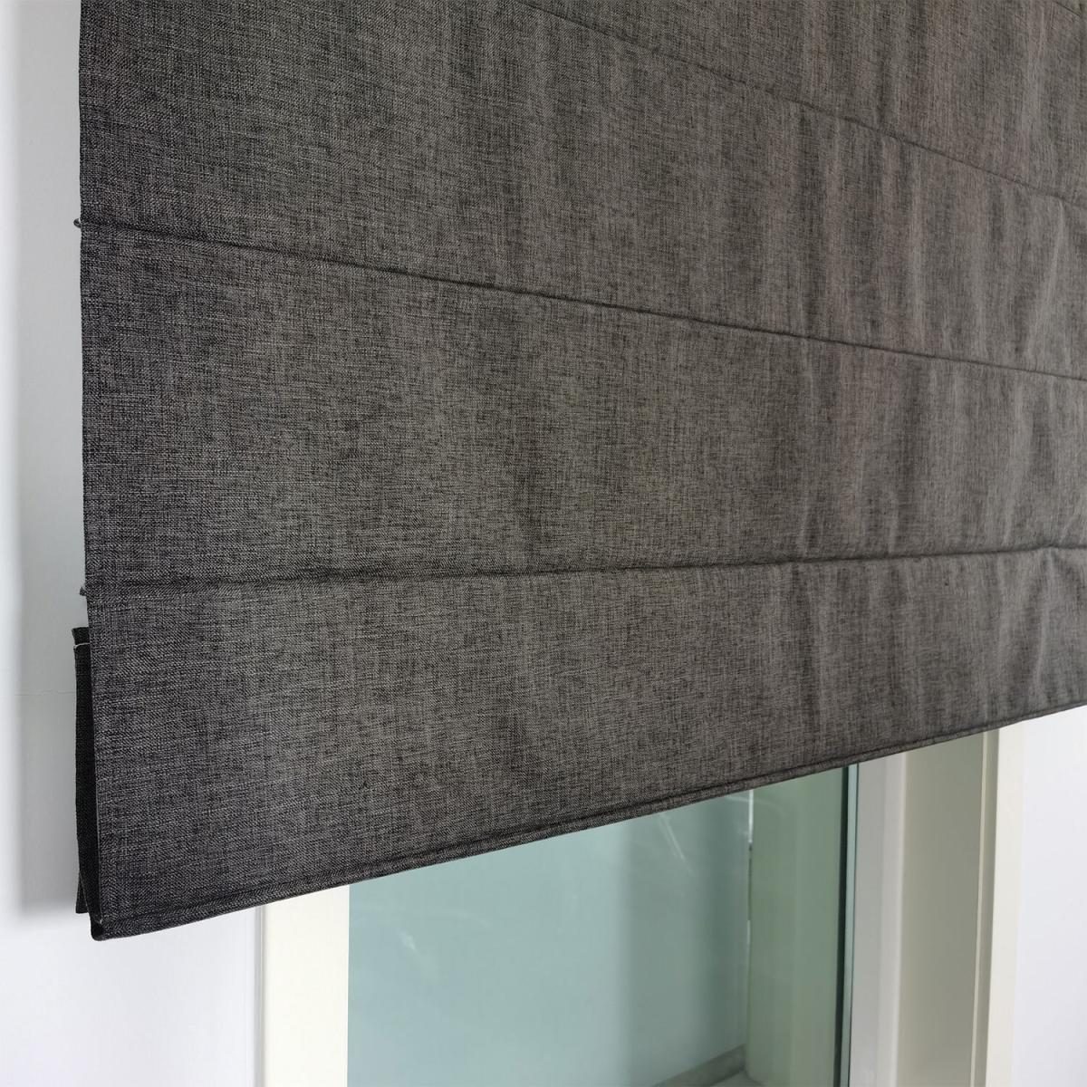 Roman Matte Velvet Blackout Blind - Grey – image 4