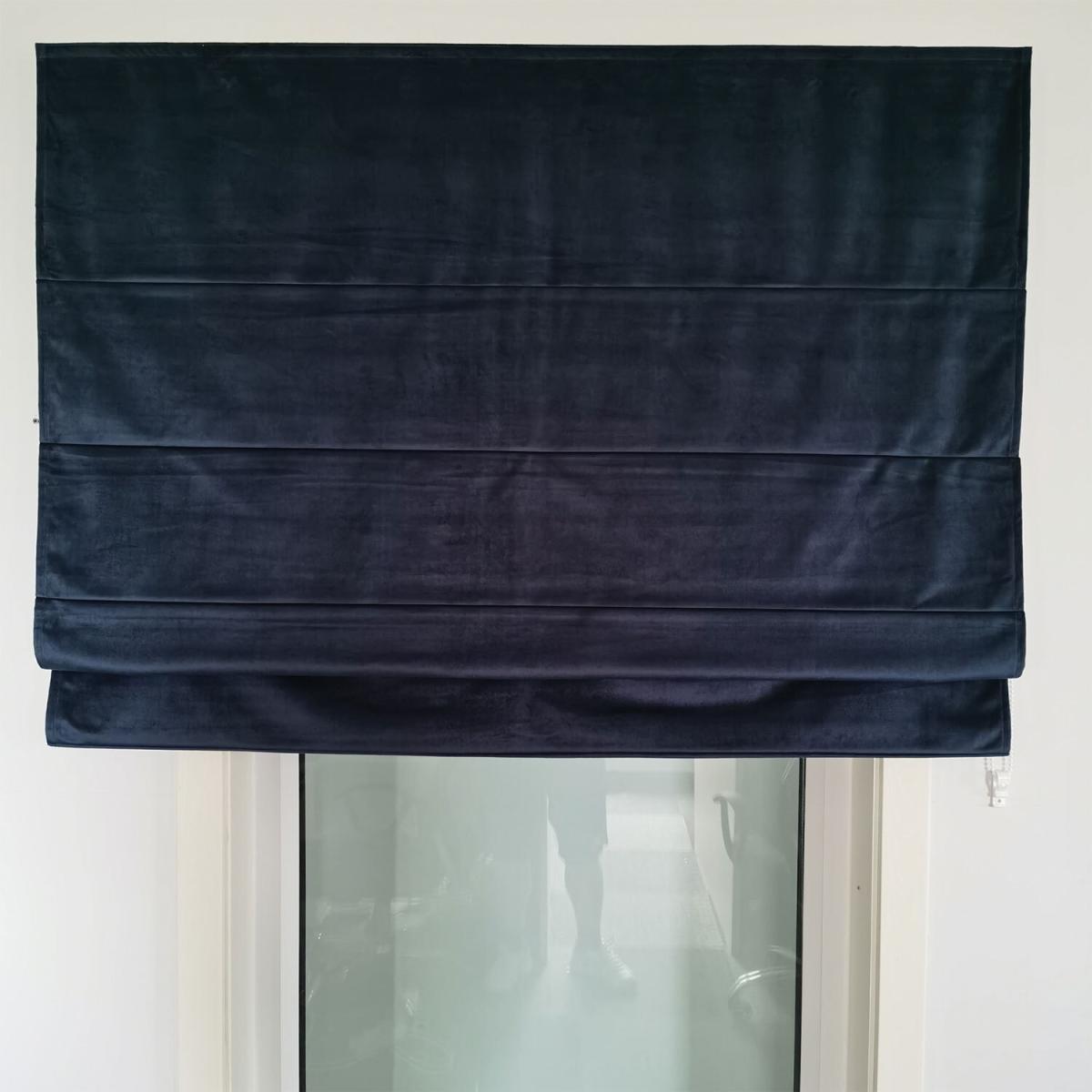Roman Matte Velvet Blackout Blind - Grey – image 6