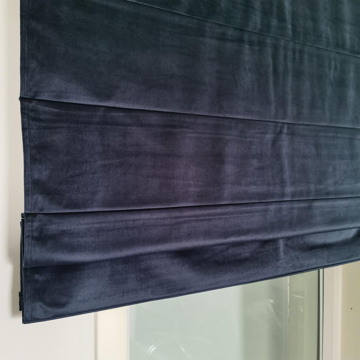 Roman Matte Velvet Blackout Blind - Grey – image 8