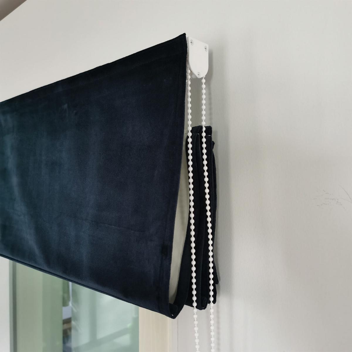 Roman Matte Velvet Blackout Blind - Grey – image 10