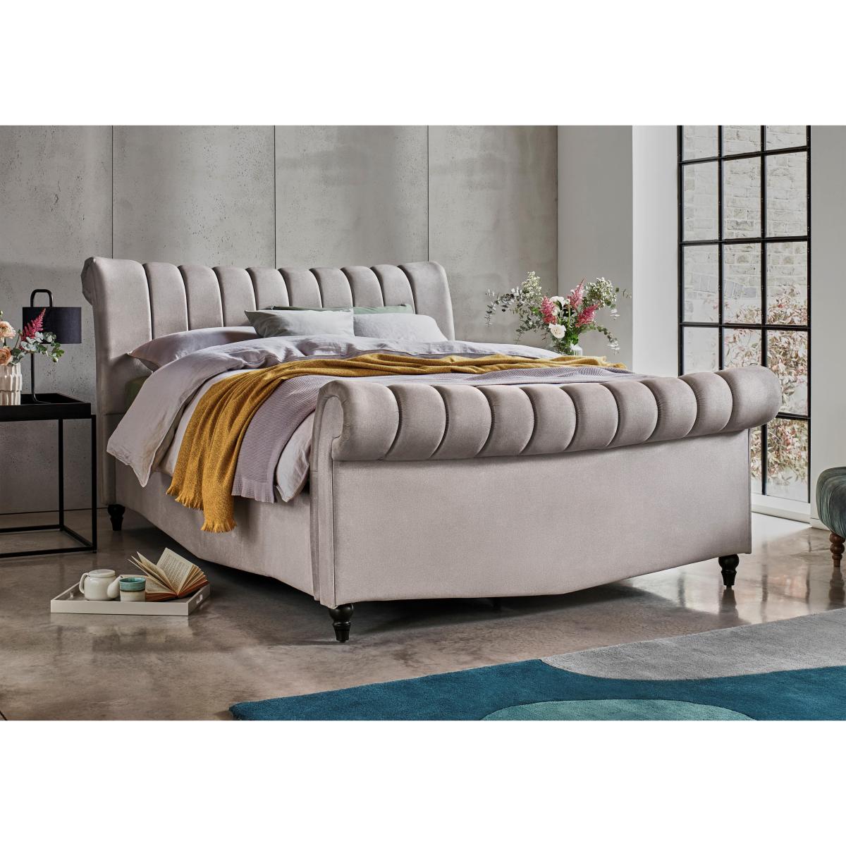 Thiago Ottoman Bed Frame - King Size - Smooth Midnight – image 3