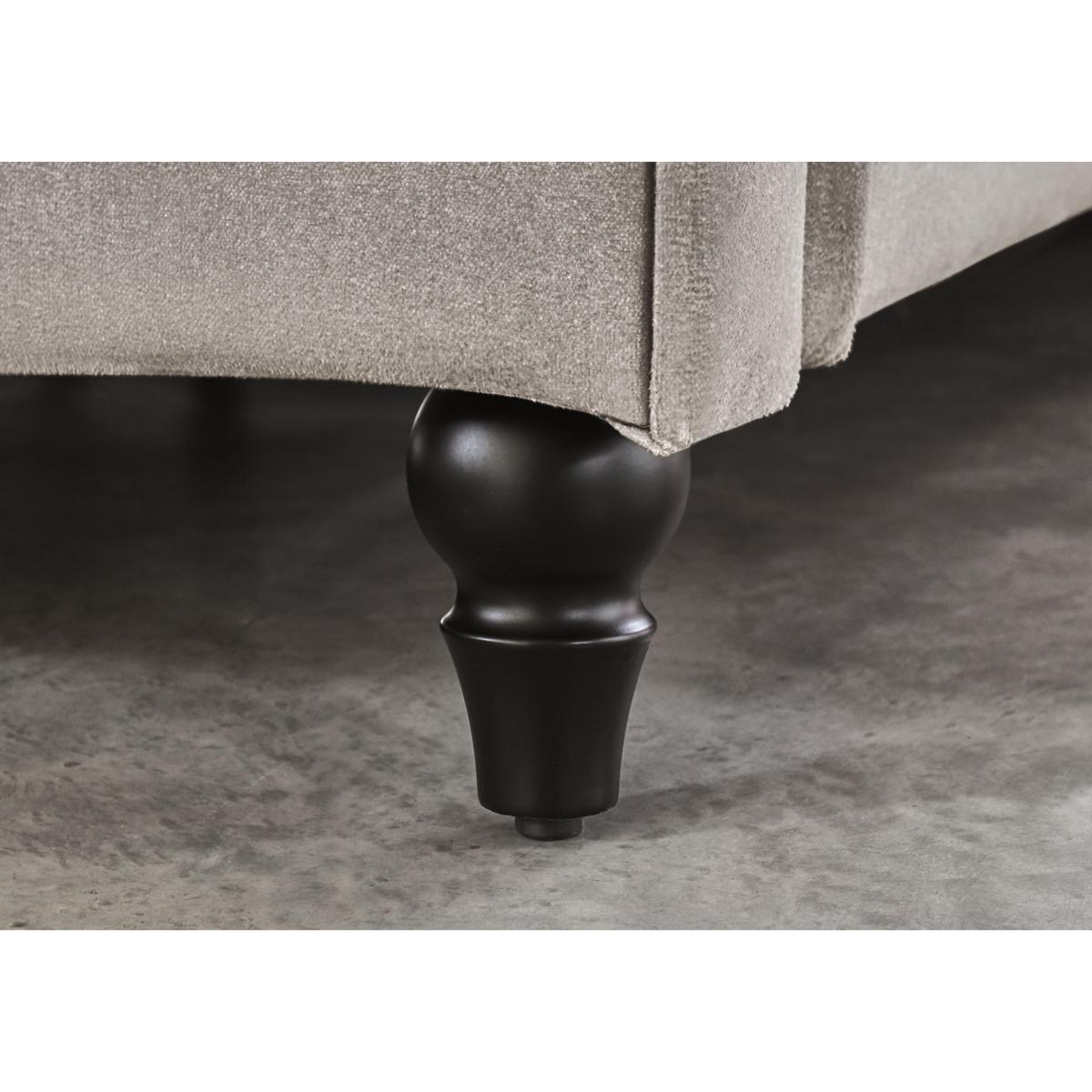 Thiago Ottoman Bed Frame - King Size - Smooth Midnight – image 5