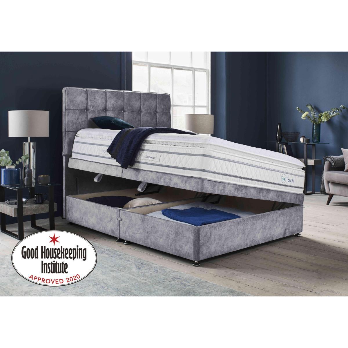 Sleepeezee - Geltouch 4000 Side Lift Ottoman Divan Set - King Size - Grey – image 2