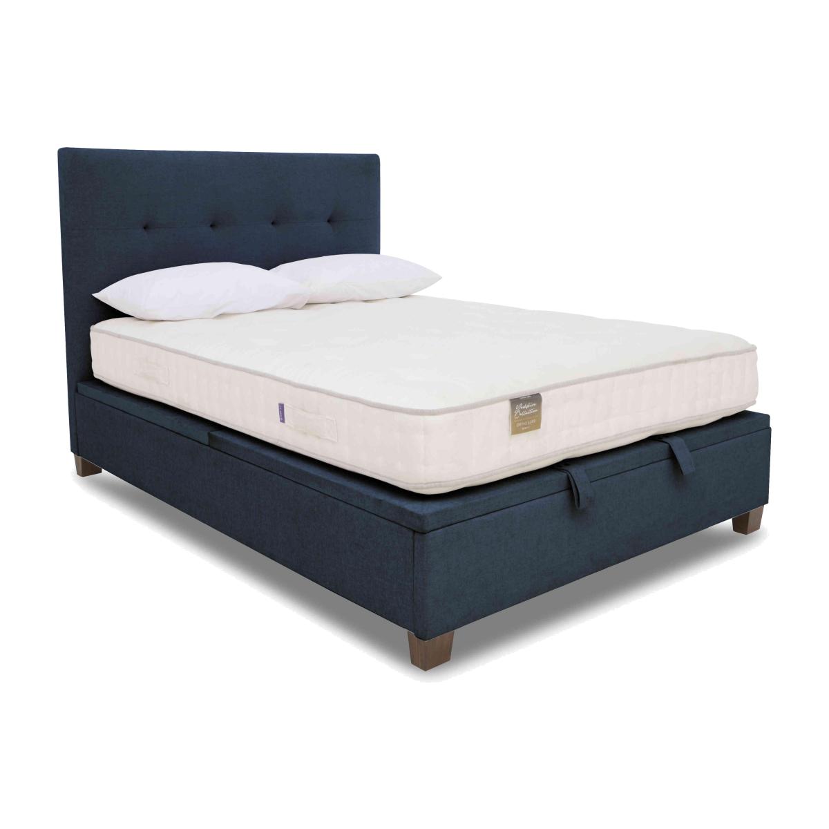 Hadley Ottoman Bed Frame - King Size - Ocean Blue – image 1