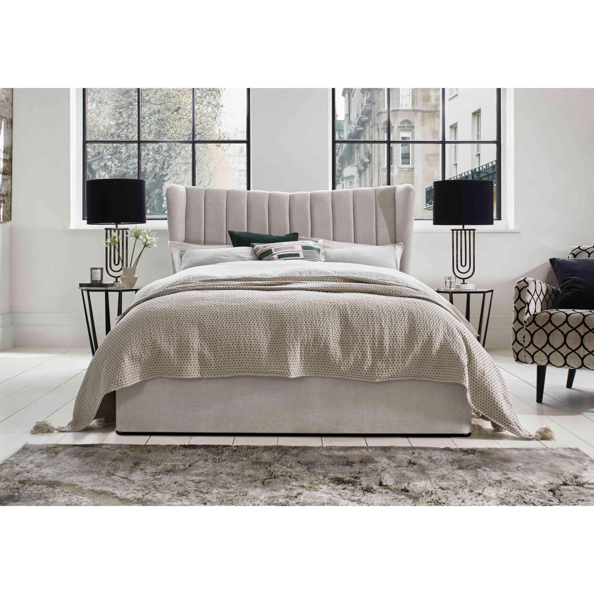Bourne Ottoman Bed Frame - King Size - Dapple Mink – image 3