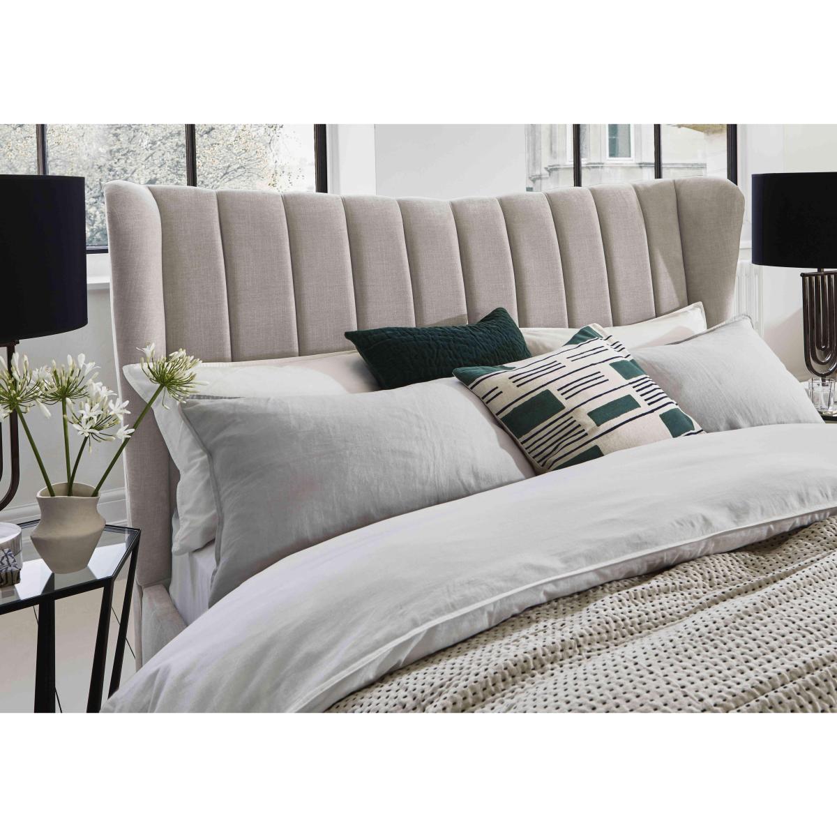 Bourne Ottoman Bed Frame - King Size - Dapple Mink – image 4