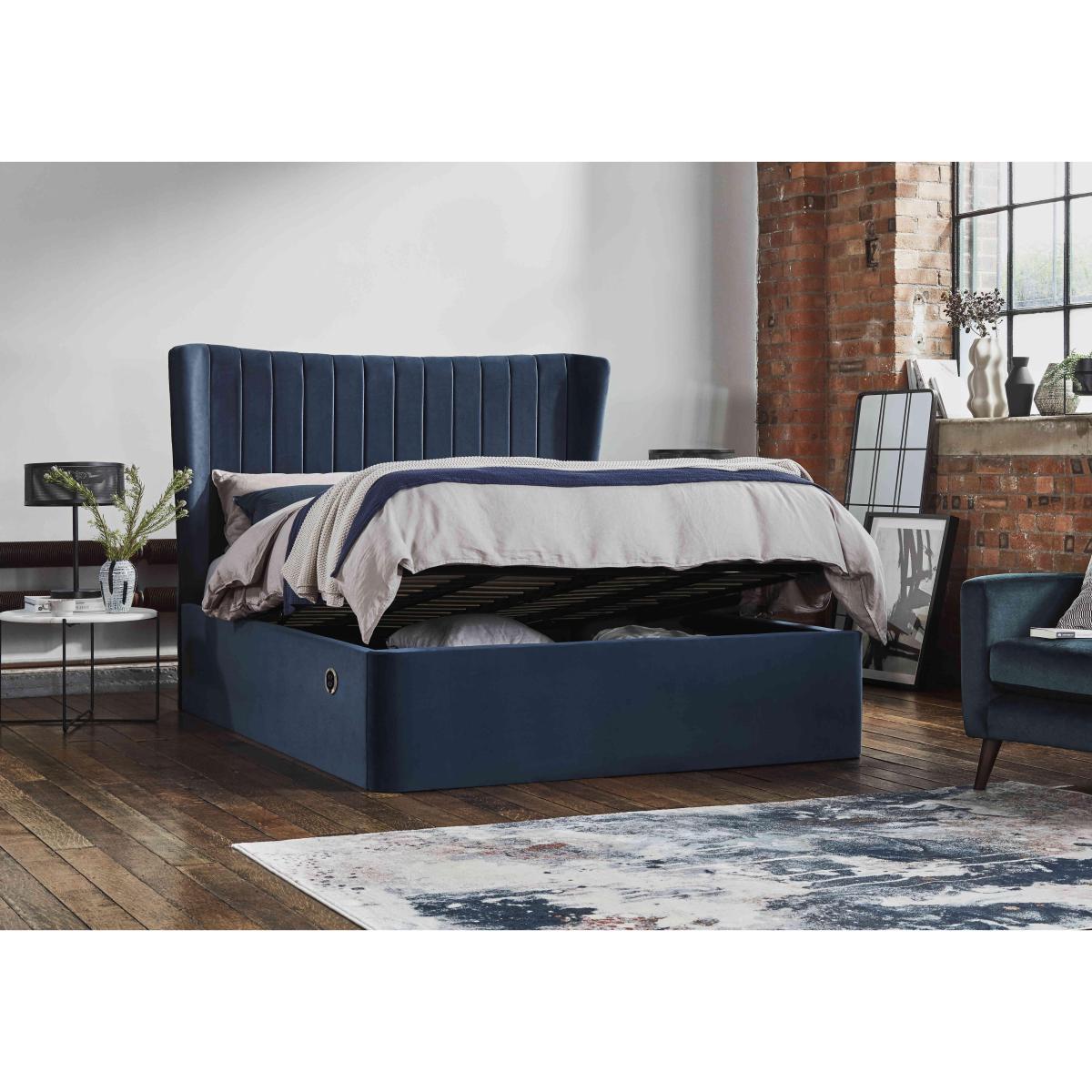 Roman Electric Ottoman Bed Frame - King Size - Sanderson Whisper – image 2