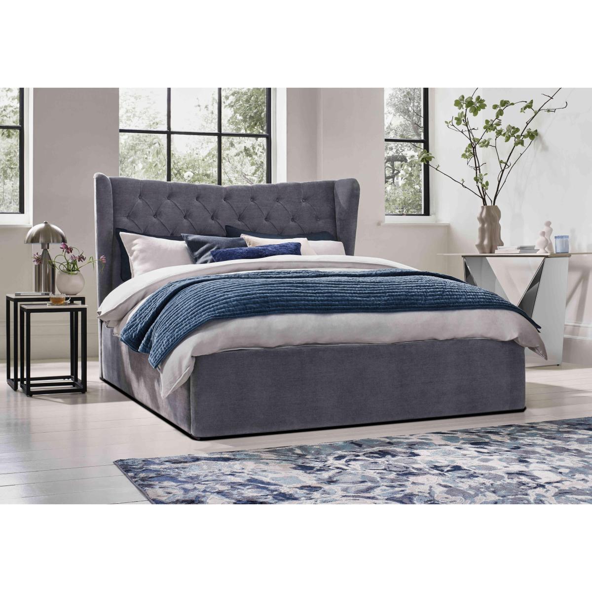 Bauer Ottoman Bed Frame - King Size - Lace Caramel – image 3