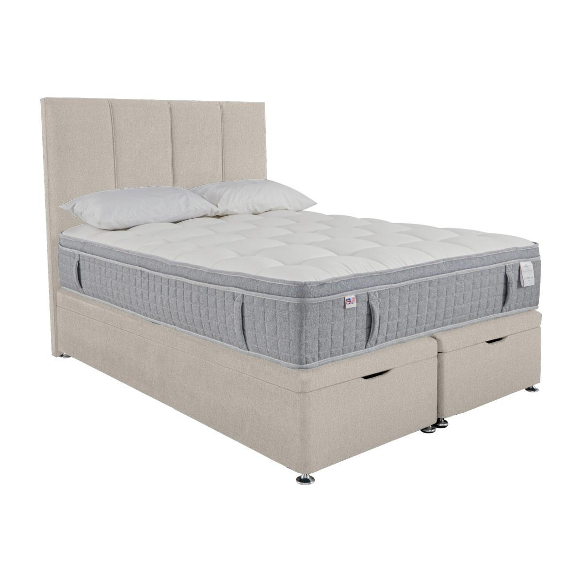 Millbrook - PureTech 3000 Pillow Top End Ottoman Divan Set - King Size - Beige – image 1