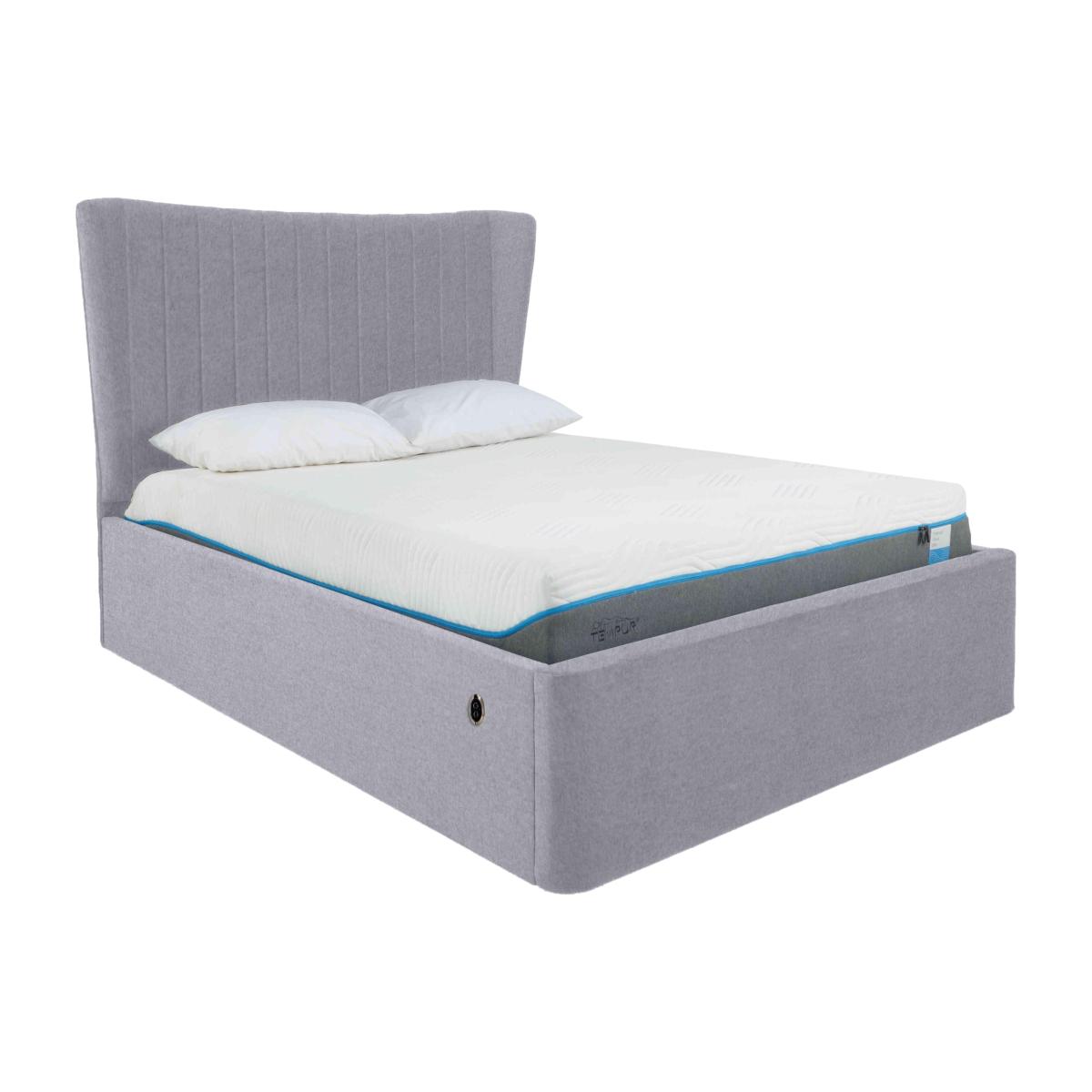 Roman Electric Ottoman Bed Frame - King Size - Linnet Nickel – image 1