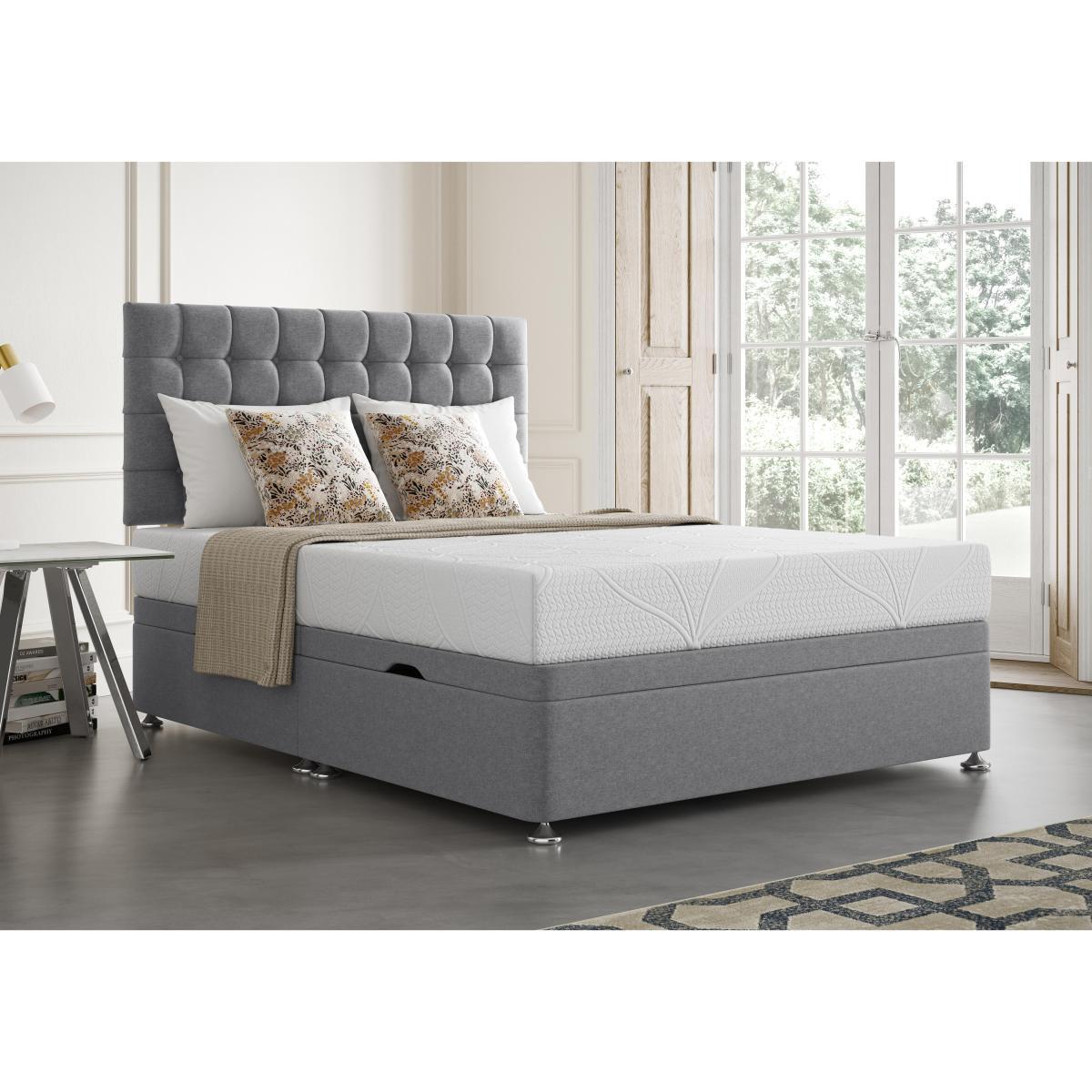 Sleep Story - Cool Gel 2000 Side Lift Ottoman Divan Set - King Size - White – image 3