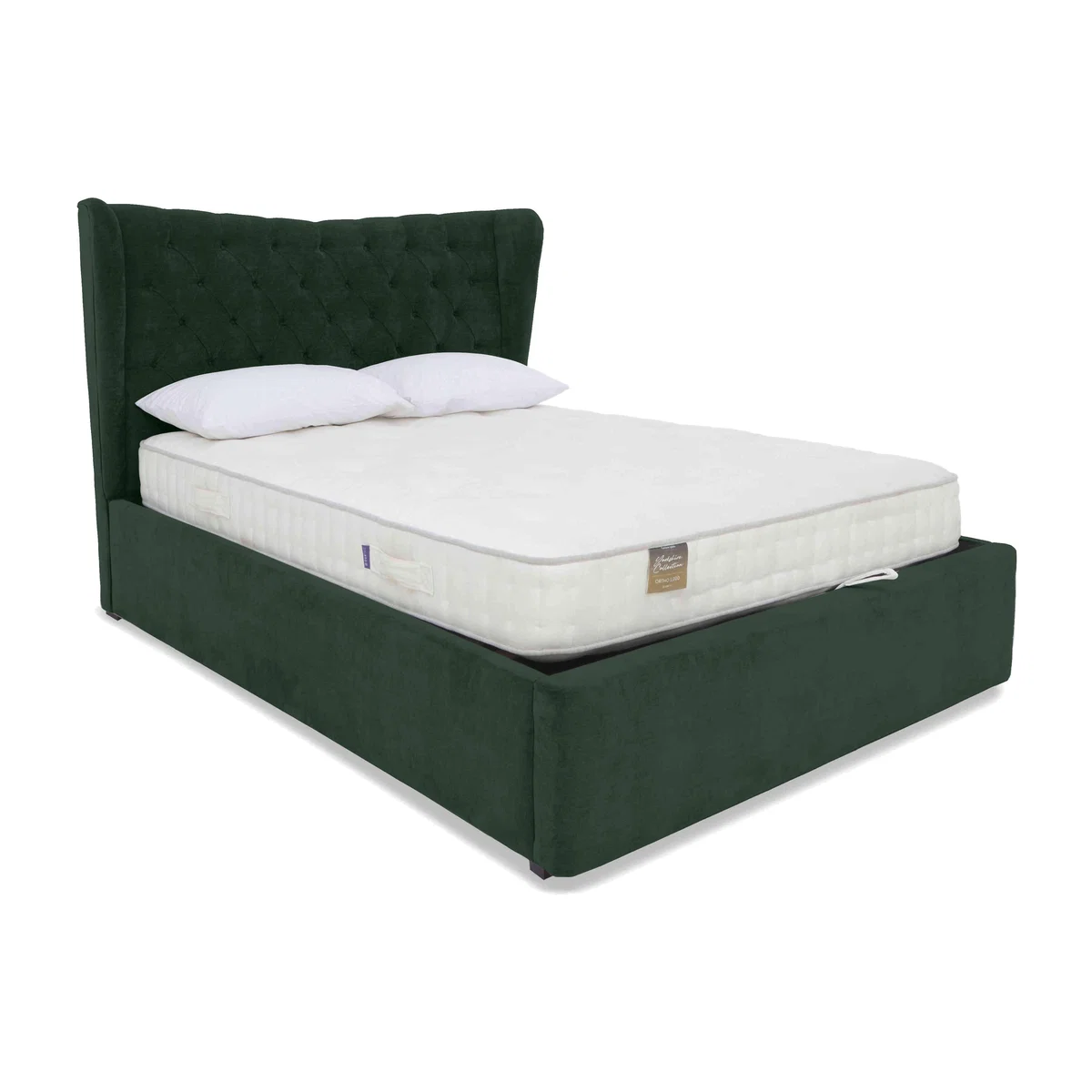 Bauer Ottoman Bed Frame - King Size - Plush Emerald – image 1