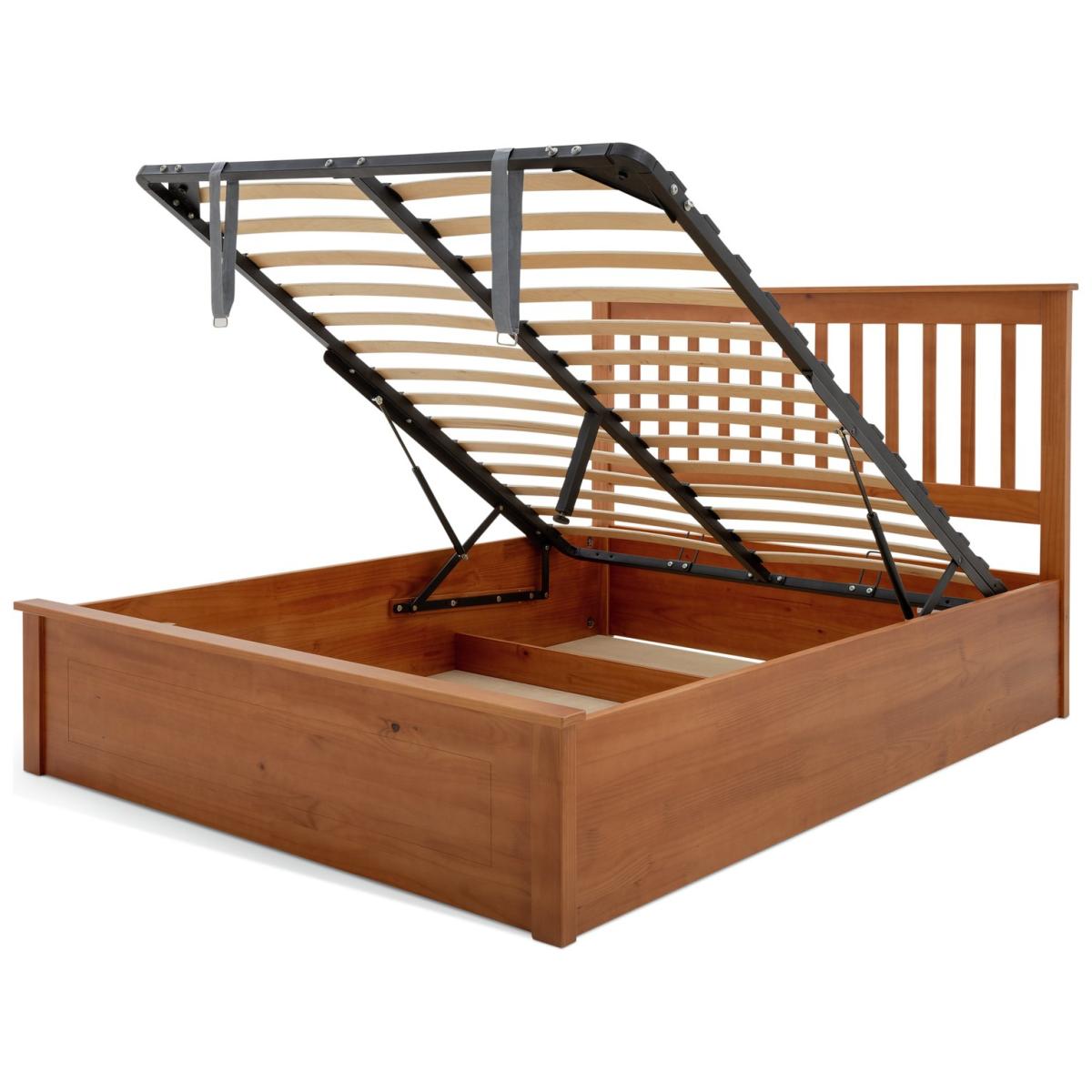 Habitat Aspley Kingsize Wooden Ottoman Bed Frame - Oak Stain – image 5