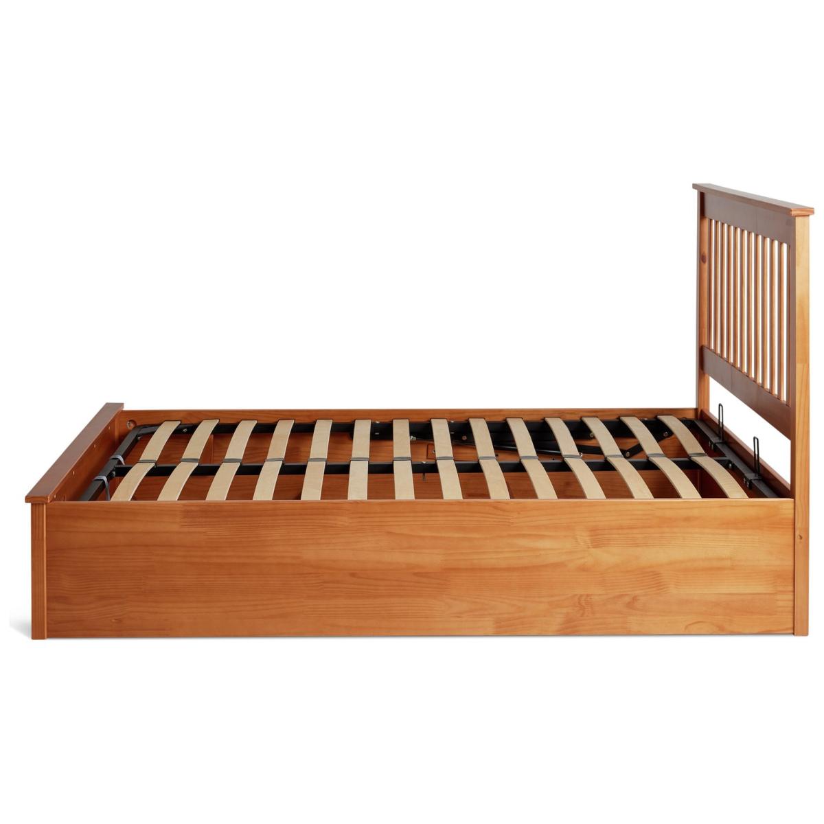 Habitat Aspley Kingsize Wooden Ottoman Bed Frame - Oak Stain – image 10