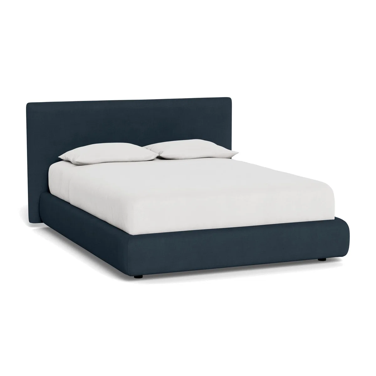 Heal's Alba Storage Bed King Siena Cotton Deep Sea - Heal's UK Bedroom Furniture – image 1