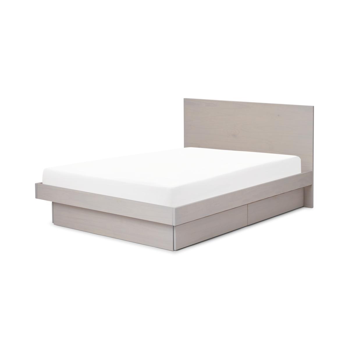 Meiko King Size Bed with Storage Drawers, Grey Wash Pine – image 2