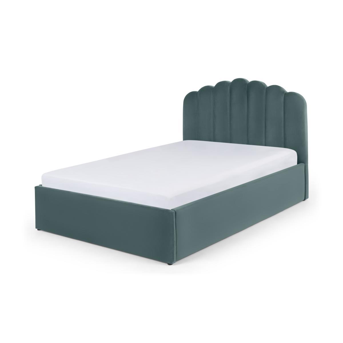 Delia Super King Size Ottoman Storage Bed, Marine Green Velvet – image 2
