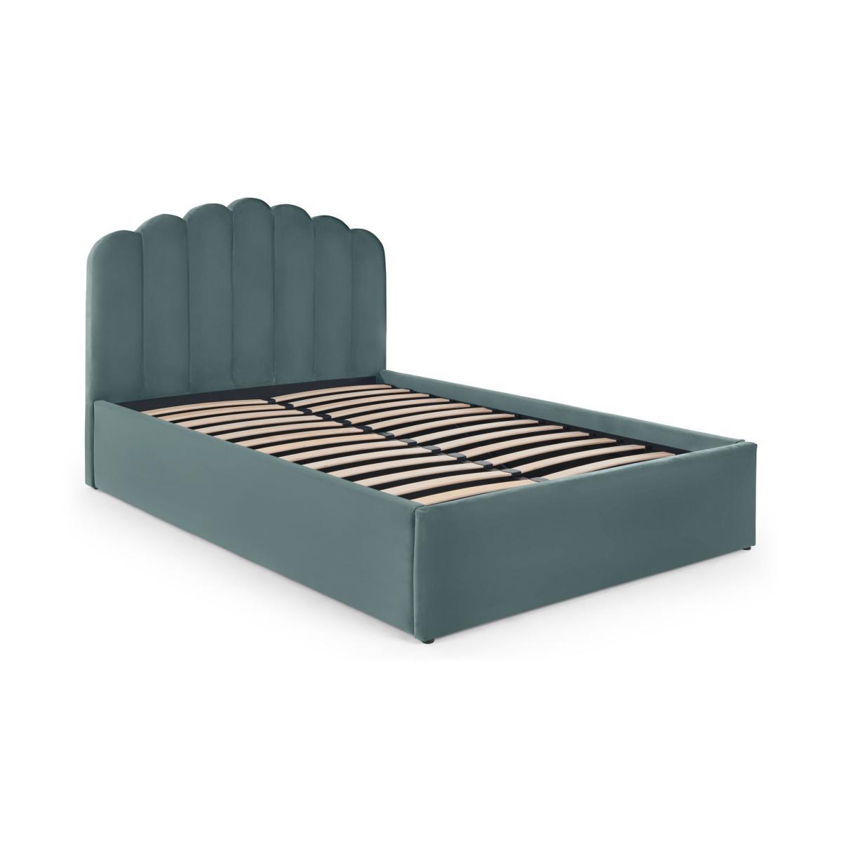Delia Super King Size Ottoman Storage Bed, Marine Green Velvet – image 3