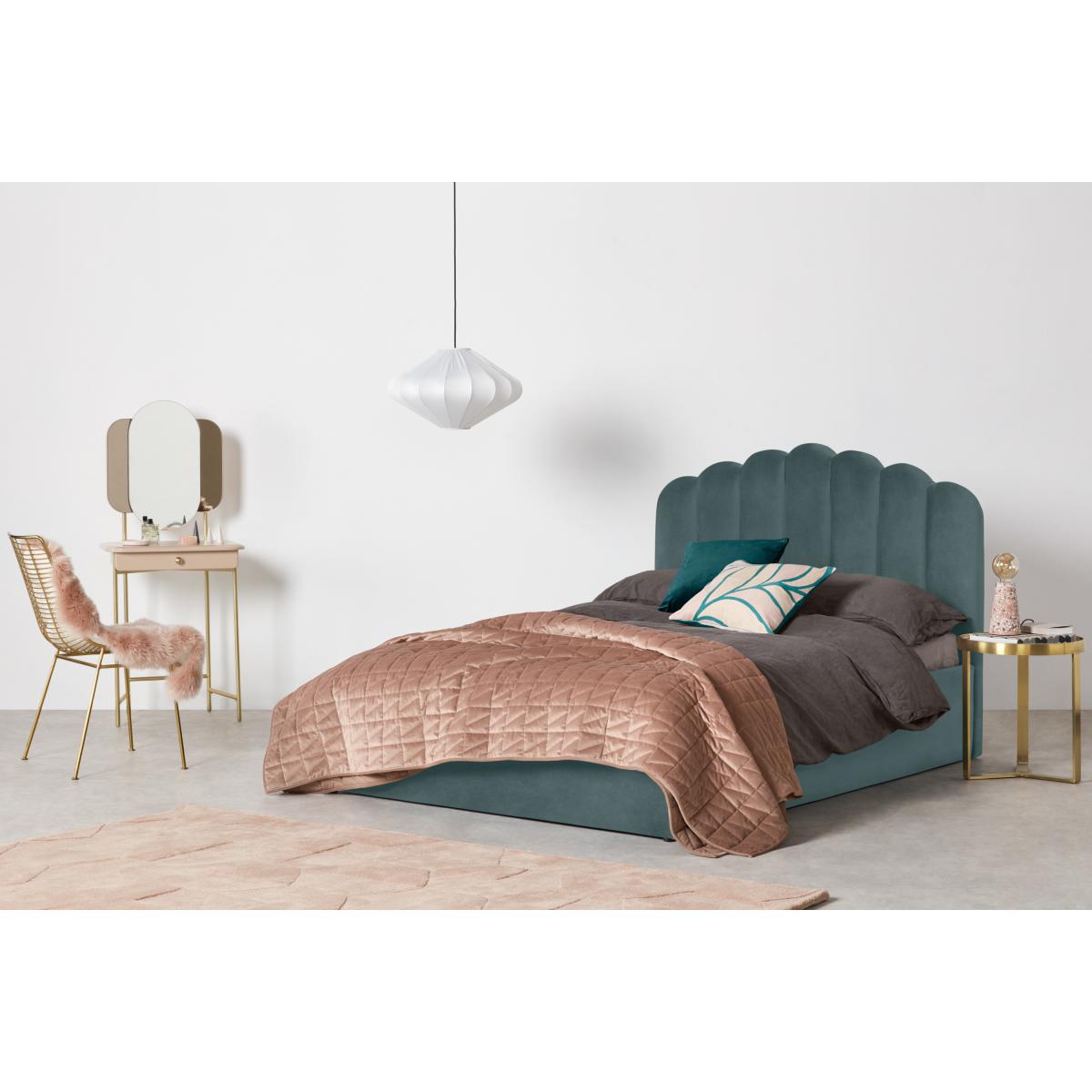 Delia Super King Size Ottoman Storage Bed, Marine Green Velvet – image 4