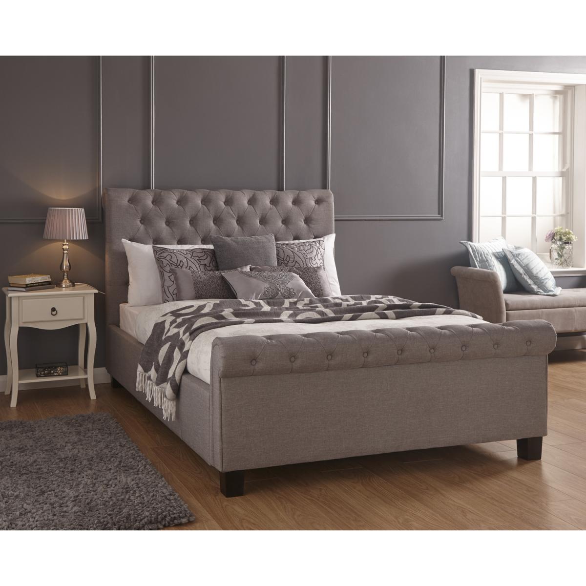 Layla Storage Ottoman Bed Frame - Silver / King – image 7