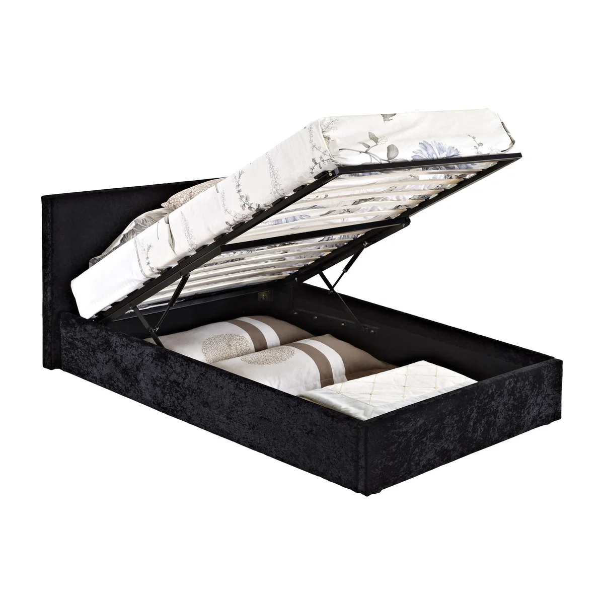 Birlea Berlin Ottoman Bed - Black / King