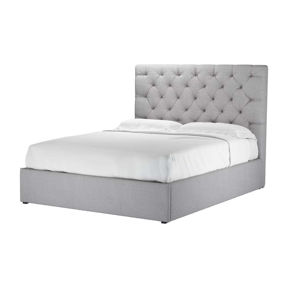 Rosalie 130cm King Ottoman Bed in Cobble Brushed Linen Cotton - sofa.com – image 1
