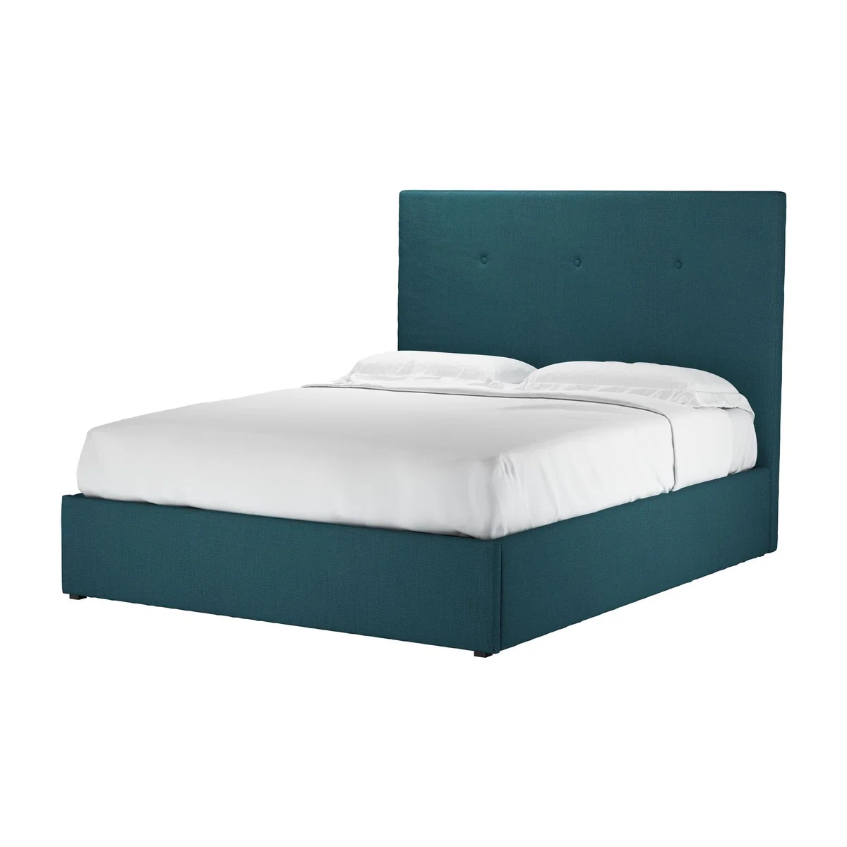 Avery 130cm King Ottoman Bed in Evergreen Brushed Linen Cotton - sofa.com – image 1