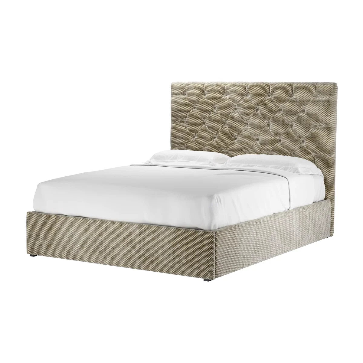 Rosalie 130cm King Ottoman Bed in Cappuccino Bubble Velvet - sofa.com – image 1